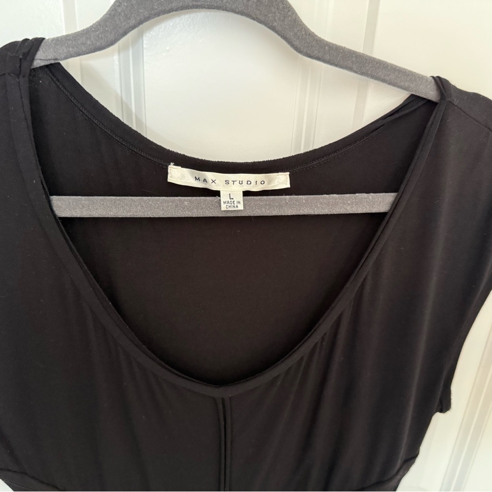 Max Studio Elegant Black Top